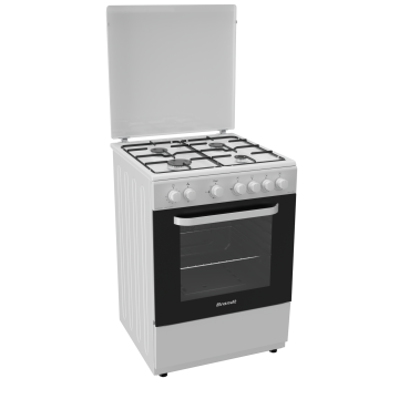 Cuisinière Gaz BGE6240WA - Blanche - Chaleur brassée