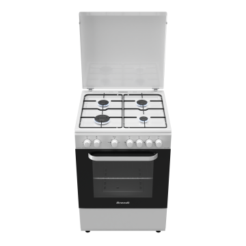 Cuisinière Gaz BGE6240WA - Blanche - Chaleur brassée