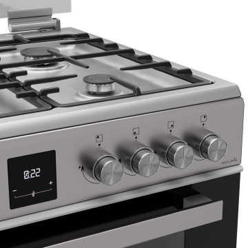 Cuisinière Mixte BMC62421XA - Inox - Chaleur brassée