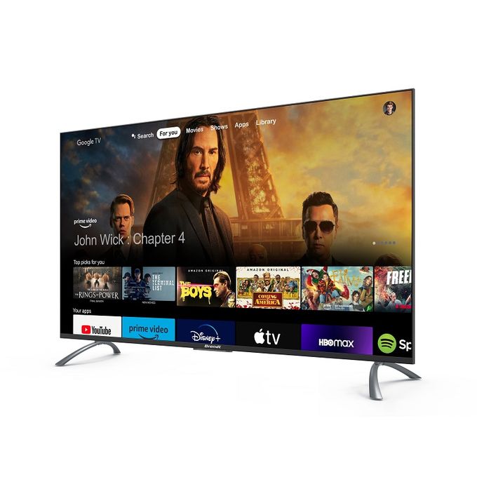 Brandt MINI-LED Google TV 65" QLED UHD 4K - H8 Series – BA65H800G – Noir + Smart TV 43" FHD BA43H500S OFFERT