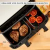 Air Fryer MOULINEX Dual Easy Fry & Grill EZ905B20-2500W – 8 programmes – 2 Tiroir- 8.3L