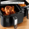 Air Fryer MOULINEX Dual Easy Fry & Grill EZ905B20-2500W – 8 programmes – 2 Tiroir- 8.3L