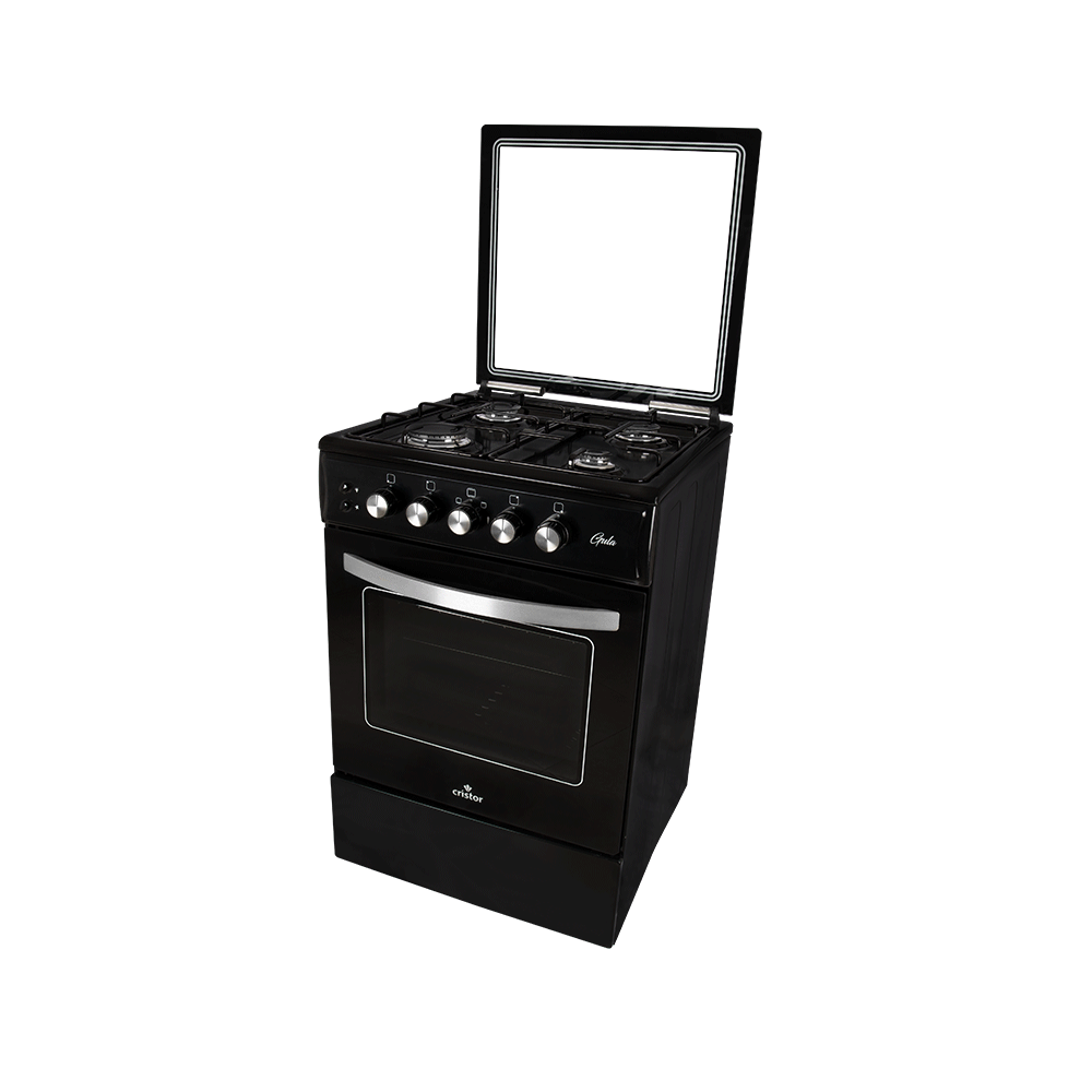Cuisinière CRISTOR GULA – 4 Feux – 55 Cm – NOIR