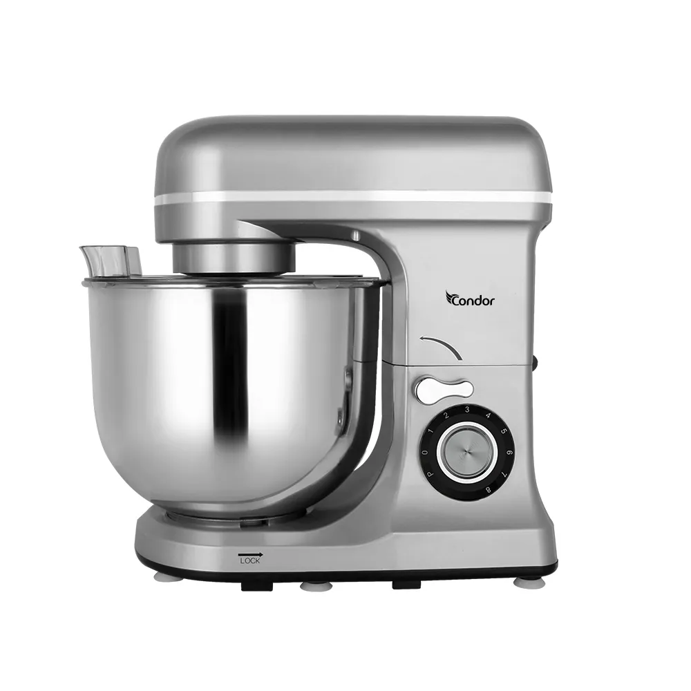 Pétrin CONDOR POWER MIX – Double Crochet -1600W- 8L-Gris Foncé