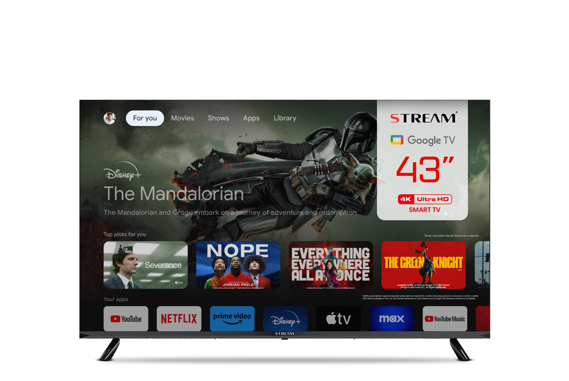 43" Google TV UHD (4K)