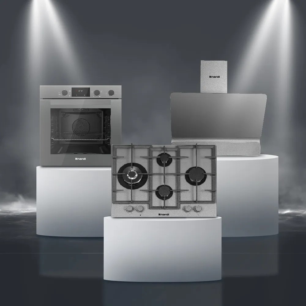 Kit de cuisine plaque four et hotte nardi – Mixte