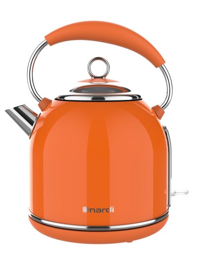 Bouilloire NARDI Rétro – Orange – Sans fil – 1,7 Lt – 2200W